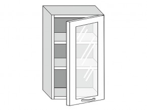 19.50.3 Шкаф настенный (h=913) на 500мм с 1-ой стекл. дверцей в Озёрске - ozyorsk.mebel74.com | фото