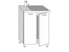 2.60.2мн Шкаф-стол на 600мм под накладную мойку с 2-мя дверцами в Озёрске - ozyorsk.mebel74.com | фото