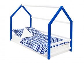 Детская кровать-домик Монтессори Svogen сине-белый в Озёрске - ozyorsk.mebel74.com | фото 1