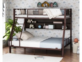 Двухъярусная кровать Гранада-1П 140 коричневый в Озёрске - ozyorsk.mebel74.com | фото