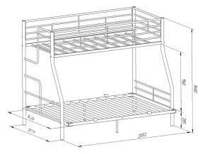 Двухъярусная кровать Гранада-3 140 Слоновая кость в Озёрске - ozyorsk.mebel74.com | фото 2