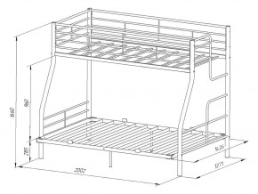 Двухъярусная кровать Гранада-3 140 Слоновая кость в Озёрске - ozyorsk.mebel74.com | фото 3