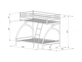 Двухъярусная кровать Виньола-2 Я черный в Озёрске - ozyorsk.mebel74.com | фото 2