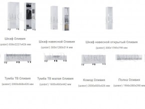 Гостиная Оливия Белый МГ в Озёрске - ozyorsk.mebel74.com | фото 3