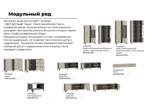 Гостиная Отис Дуб Крафт Серый/Антрацит в Озёрске - ozyorsk.mebel74.com | фото 5