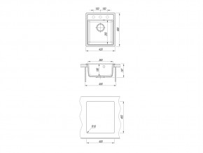 Каменная мойка Dr. Gans Smart Оливия 420 в Озёрске - ozyorsk.mebel74.com | фото 2