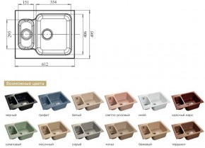 Каменная мойка GranFest Standart GF-S615K в Озёрске - ozyorsk.mebel74.com | фото 2