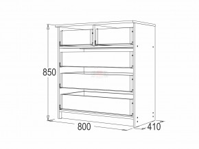 Комод 8 фант венге-млечный дуб в Озёрске - ozyorsk.mebel74.com | фото 2