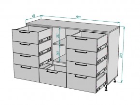 Комод Лофт K82 в Озёрске - ozyorsk.mebel74.com | фото 3