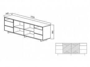 Комодино Moderno-2200 Ф3 в Озёрске - ozyorsk.mebel74.com | фото 5