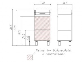 Комплект мебели для ванной 3D 40 в Озёрске - ozyorsk.mebel74.com | фото 4