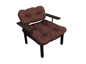 Кресло Дачное коричневая подушка в Озёрске - ozyorsk.mebel74.com | фото
