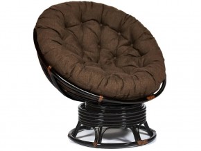 Кресло-качалка Papasan w 23/01 B с подушкой Antique brown, ткань Коричневый в Озёрске - ozyorsk.mebel74.com | фото