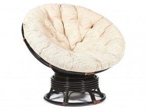 Кресло-качалка Papasan w 23/01 B с подушкой Antique brown, ткань Старт в Озёрске - ozyorsk.mebel74.com | фото