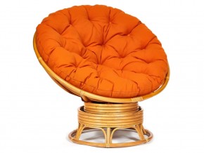 Кресло-качалка Papasan w 23/01 B с подушкой Honey, ткань Оранжевый в Озёрске - ozyorsk.mebel74.com | фото