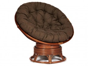 Кресло-качалка Papasan w 23/01 B с подушкой Pecan, ткань Коричневый в Озёрске - ozyorsk.mebel74.com | фото