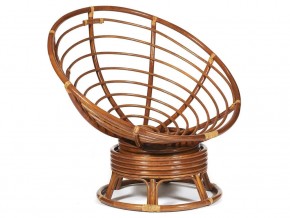 Кресло-качалка Papasan w 23/01 B с подушкой Pecan, ткань Оранжевый в Озёрске - ozyorsk.mebel74.com | фото 2