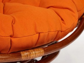 Кресло-качалка Papasan w 23/01 B с подушкой Pecan, ткань Оранжевый в Озёрске - ozyorsk.mebel74.com | фото 3