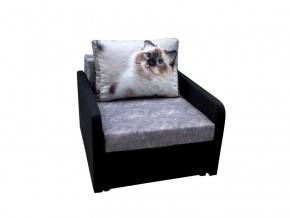 Кресло кровать Канзасик с подлокотниками кот голубые глаза в Озёрске - ozyorsk.mebel74.com | фото 1