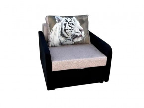 Кресло кровать Канзасик с подлокотниками тигр белый в Озёрске - ozyorsk.mebel74.com | фото 1