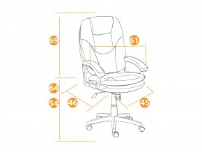Кресло офисное Comfort lt кожзам коричневый 36-36 в Озёрске - ozyorsk.mebel74.com | фото 2