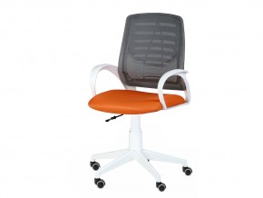 Кресло оператора Ирис white стандарт черный/оранжевый в Озёрске - ozyorsk.mebel74.com | фото 3