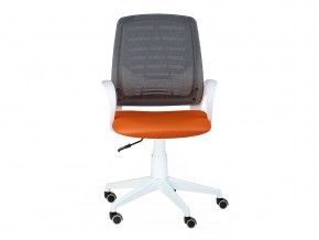 Кресло оператора Ирис white стандарт черный/оранжевый в Озёрске - ozyorsk.mebel74.com | фото 4