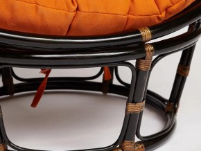 Кресло Papasan 23/01 W с подушкой Antique brown, ткань Оранжевый в Озёрске - ozyorsk.mebel74.com | фото 3