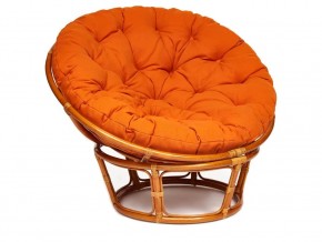 Кресло Papasan 23/01 W с подушкой Cognac, ткань Оранжевый в Озёрске - ozyorsk.mebel74.com | фото 1