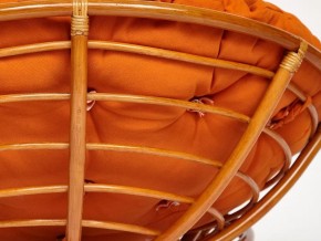 Кресло Papasan 23/01 W с подушкой Cognac, ткань Оранжевый в Озёрске - ozyorsk.mebel74.com | фото 2