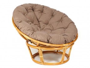 Кресло Papasan 23/01 W с подушкой Honey, экошерсть Коричневый в Озёрске - ozyorsk.mebel74.com | фото