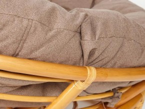 Кресло Papasan 23/01 W с подушкой Honey, экошерсть Коричневый в Озёрске - ozyorsk.mebel74.com | фото 3