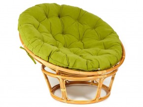 Кресло Papasan 23/01 W с подушкой Honey, флок Олива в Озёрске - ozyorsk.mebel74.com | фото