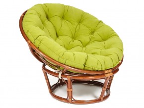 Кресло Papasan 23/01 W с подушкой Pecan, флок Олива в Озёрске - ozyorsk.mebel74.com | фото