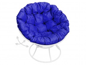 Кресло Папасан пружинка без ротанга синяя подушка в Озёрске - ozyorsk.mebel74.com | фото