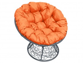 Кресло Папасан с ротангом оранжевая подушка в Озёрске - ozyorsk.mebel74.com | фото