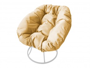 Кресло Пончик без ротанга бежевая подушка в Озёрске - ozyorsk.mebel74.com | фото