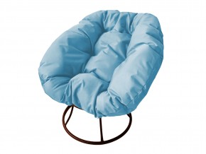 Кресло Пончик без ротанга голубая подушка в Озёрске - ozyorsk.mebel74.com | фото
