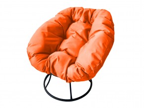 Кресло Пончик без ротанга оранжевая подушка в Озёрске - ozyorsk.mebel74.com | фото