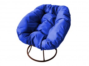 Кресло Пончик без ротанга синяя подушка в Озёрске - ozyorsk.mebel74.com | фото