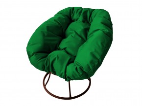 Кресло Пончик без ротанга зелёная подушка в Озёрске - ozyorsk.mebel74.com | фото