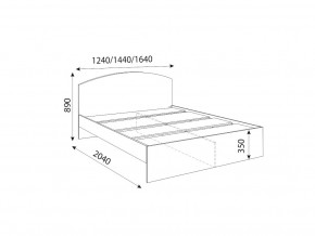 Кровать 1200R Осло модуль М08 с настилами Лайт Кашемир в Озёрске - ozyorsk.mebel74.com | фото 2