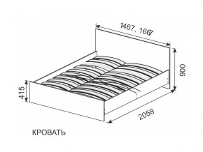 Кровать 1600х2000 ортопедическое основание в Озёрске - ozyorsk.mebel74.com | фото