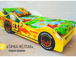 Кровать детская машина Тачка Желтая в Озёрске - ozyorsk.mebel74.com | фото