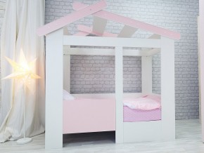 Кровать детская Теремок без ящика розовая в Озёрске - ozyorsk.mebel74.com | фото