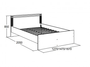 Кровать двойная Ольга 18 1400 в Озёрске - ozyorsk.mebel74.com | фото 2