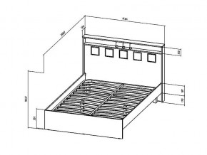 Кровать Коста-Рика 1400 в Озёрске - ozyorsk.mebel74.com | фото 2