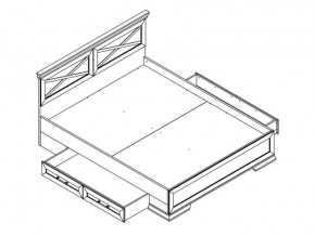 Кровать LOZ160х200 с ящиками Марсель ясень снежный в Озёрске - ozyorsk.mebel74.com | фото 2