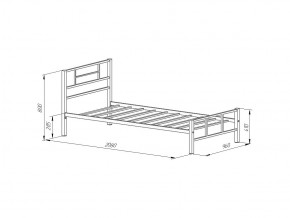 Кровать металлическая Кадис Слоновая кость в Озёрске - ozyorsk.mebel74.com | фото 2