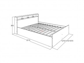 Кровать Ольга 17 1600 в Озёрске - ozyorsk.mebel74.com | фото 2